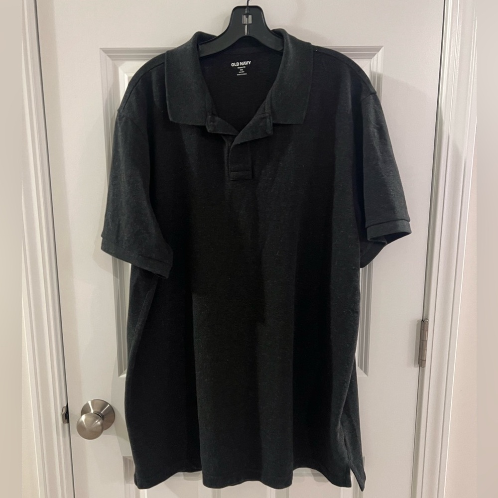 Old Navy Men's Dark Gray Polo Shirt